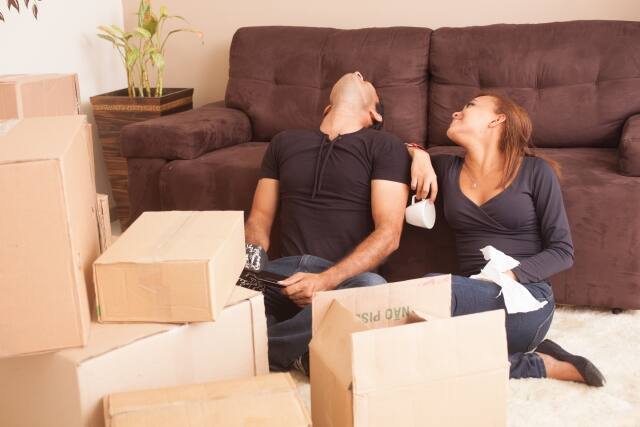 家族引っ越し中